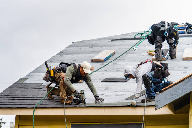 Professional Roofing technician working in Oakes, ND